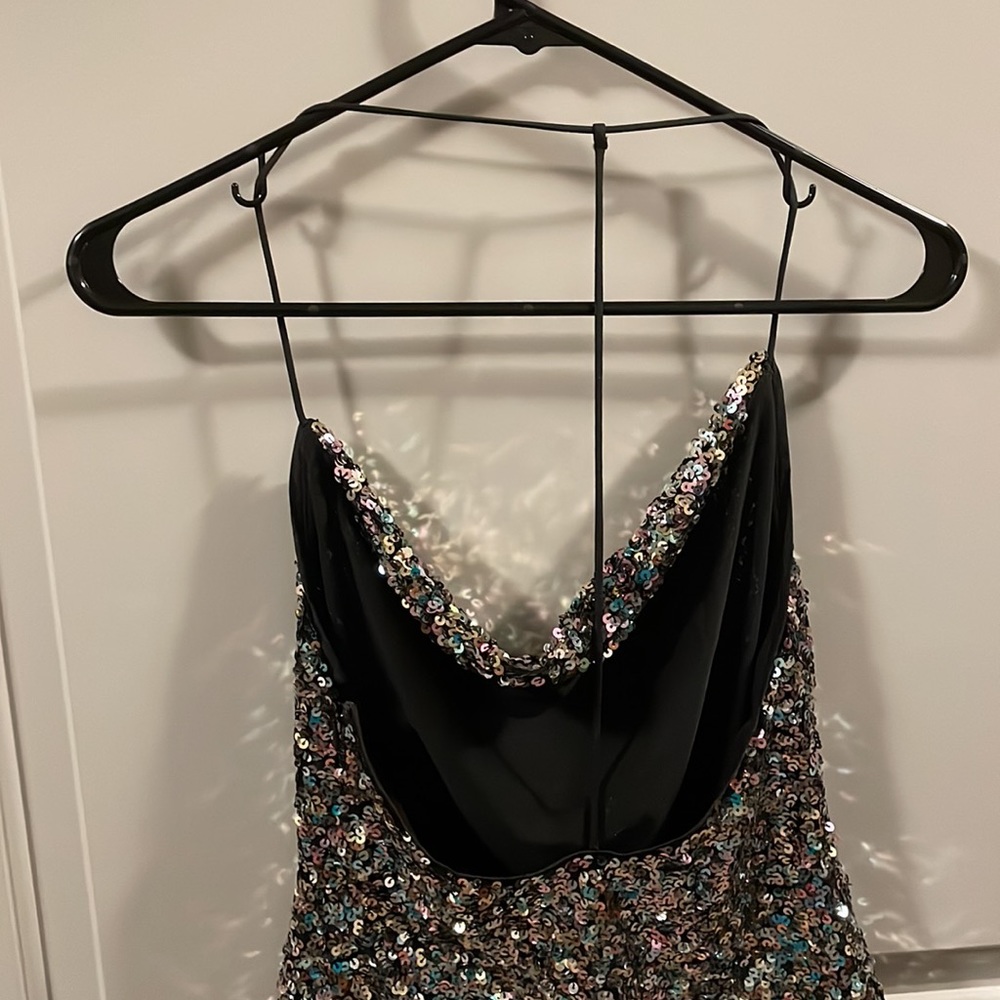 Astr The Label Cowl Neck Sequin Top Nwot - image 2